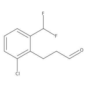 Benzenepropanal, 2-chloro-6-(difluoromethyl)-结构式
