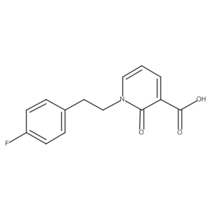 1-(4-Fluorophenethyl)-2-oxo-1,2-dihydropyridine-3-carboxylic acid结构式