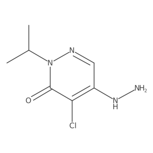 4-Chloro-5-hydrazinyl-2-isopropylpyridazin-3(2H)-one Structure