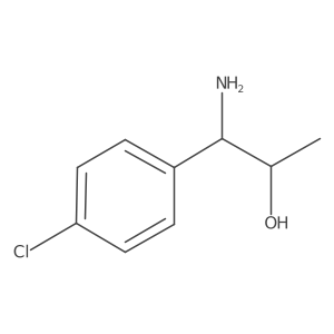 (1S,2S)-1-Amino-1-(4-chlorophenyl)propan-2-OL结构式
