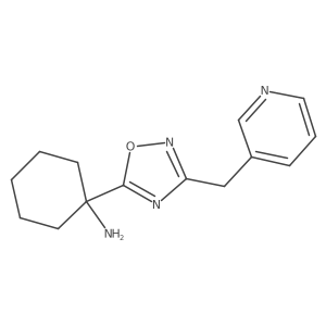 1-[3-(Pyridin-3-ylmethyl)-1,2,4-oxadiazol-5-yl]cyclohexan-1-amine Structure