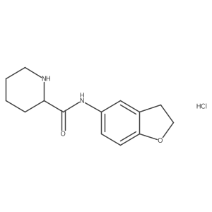N-(2,3-dihydro-1-benzofuran-5-yl)piperidine-2-carboxamide hydrochloride Structure