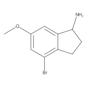 4-bromo-6-methoxy-2,3-dihydro-1H-inden-1-amine Structure