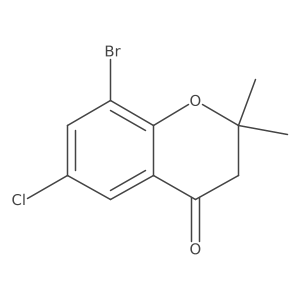 8-Bromo-6-chloro-2,2-dimethylchroman-4-one Structure