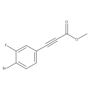 Methyl 3-(4-bromo-3-fluorophenyl)prop-2-ynoate Structure