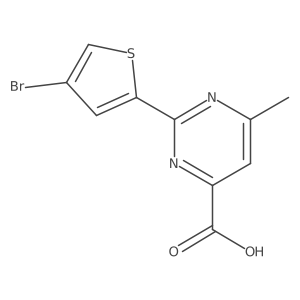 2-(4-Bromothiophen-2-yl)-6-methylpyrimidine-4-carboxylic acid Structure