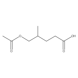(S)-5-Acetoxy-4-methylpentanoic Acid结构式