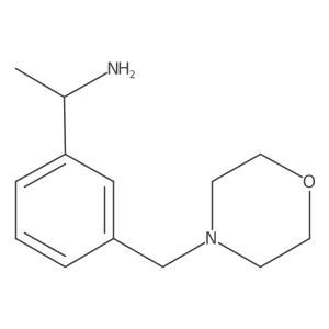 1-[3-(Morpholin-4-ylmethyl)phenyl]ethanamine结构式