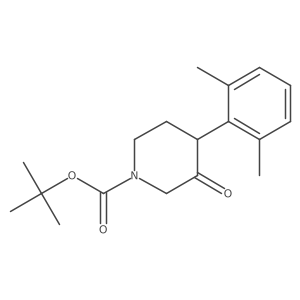 Tert-butyl 4-(2,6-dimethylphenyl)-3-oxopiperidine-1-carboxylate Structure