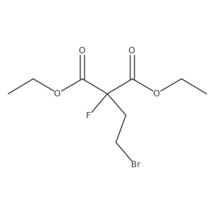 2-Fluoro-2-bromoethyl-diethyl malonate Structure