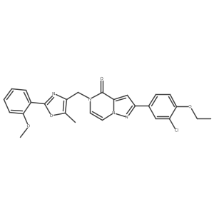2-(3-chloro-4-ethoxyphenyl)-5-((2-(2-methoxyphenyl)-5-methyloxazol-4-yl)methyl)pyrazolo[1,5-a]pyrazin-4(5H)-one Structure