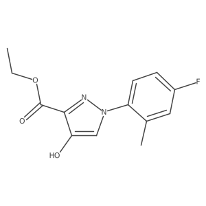 Ethyl 1-(4-fluoro-2-methyl-phenyl)-4-hydroxy-pyrazole-3-carboxylate Structure