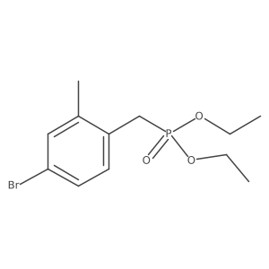 Diethyl 4-Bromo-2-methylbenzylphosphonate结构式
