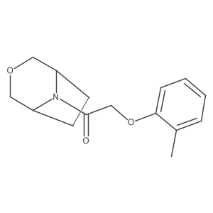 1-((1R,5S)-3-oxa-8-azabicyclo[3.2.1]octan-8-yl)-2-(o-tolyloxy)ethanone Structure