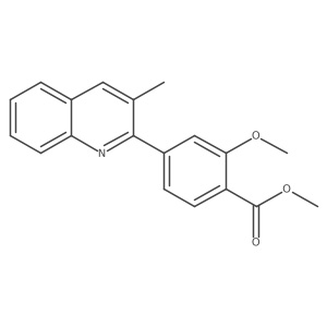 Methyl 2-methoxy-4-(3-methylquinolin-2-yl)benzoate Structure