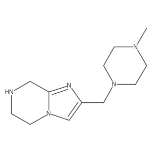 2-((4-Methylpiperazin-1-yl)methyl)-5,6,7,8-tetrahydroimidazo[1,2-a]pyrazine结构式
