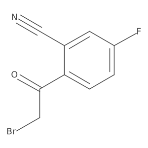 2-(2-Bromoacetyl)-5-fluorobenzonitrile Structure