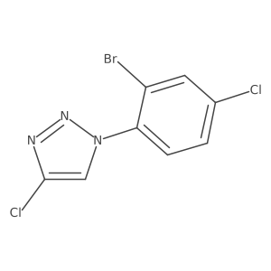 1-(2-bromo-4-chlorophenyl)-4-chloro-1H-1,2,3-triazole Structure