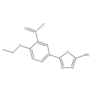 5-(4-Ethoxy-3-nitrophenyl)-1,3,4-oxadiazol-2-amine结构式