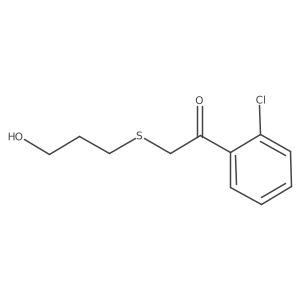 1-(2-Chlorophenyl)-2-[(3-hydroxypropyl)sulfanyl]ethan-1-one结构式