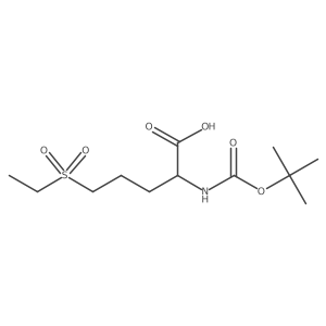 2-{[(Tert-butoxy)carbonyl]amino}-5-(ethanesulfonyl)pentanoic acid结构式