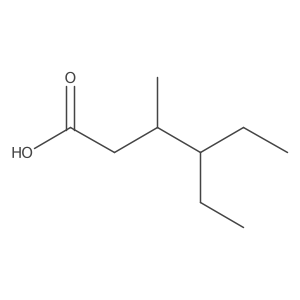 4-Ethyl-3-methylhexanoic acid Structure