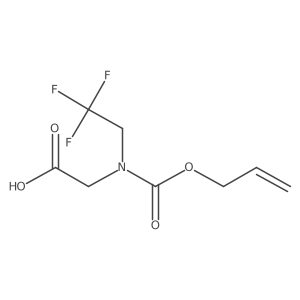 2-{[(Prop-2-en-1-yloxy)carbonyl](2,2,2-trifluoroethyl)amino}acetic acid结构式