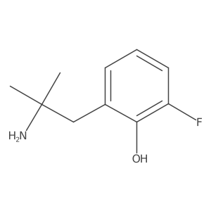 2-(2-Amino-2-methylpropyl)-6-fluorophenol Structure