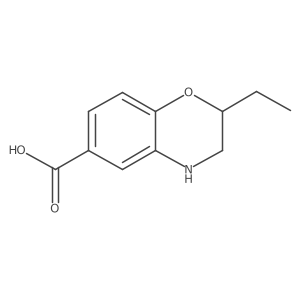 2-ethyl-3,4-dihydro-2H-1,4-benzoxazine-6-carboxylic acid Structure