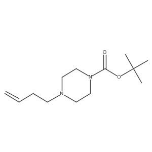 Tert-butyl 4-(but-3-en-1-yl)piperazine-1-carboxylate结构式