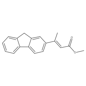 methyl (2Z)-3-(9H-fluoren-2-yl)but-2-enoate结构式