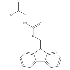 (9H-fluoren-9-yl)methyl N-[(2R)-2-hydroxypropyl]carbamate结构式
