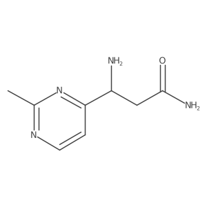 (3S)-3-amino-3-(2-methylpyrimidin-4-yl)propanamide Structure