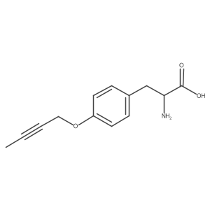 (S)-2-amino-3-(4-but-2-ynyloxy-phenyl)-propionic acid结构式