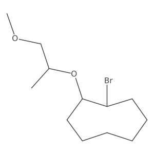 1-Bromo-2-[(1-methoxypropan-2-yl)oxy]cyclooctane Structure