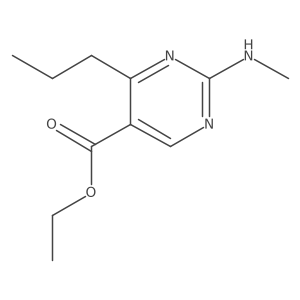 Ethyl 2-(methylamino)-4-propylpyrimidine-5-carboxylate结构式