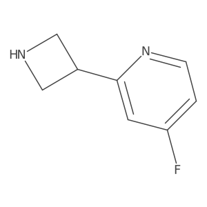 2-(Azetidin-3-yl)-4-fluoropyridine结构式