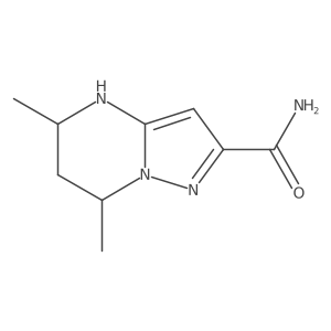 5,7-Dimethyl-4H,5H,6H,7H-pyrazolo[1,5-a]pyrimidine-2-carboxamide结构式