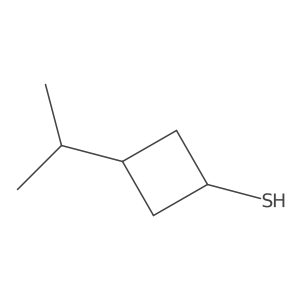3-(Propan-2-yl)cyclobutane-1-thiol结构式