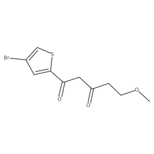 1-(4-Bromothiophen-2-yl)-5-methoxypentane-1,3-dione结构式