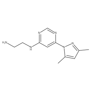N1-(6-(3,5-dimethyl-1H-pyrazol-1-yl)pyrimidin-4-yl)ethane-1,2-diamine Structure