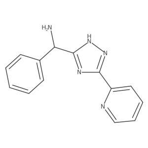 Phenyl(5-(pyridin-2-yl)-1H-1,2,4-triazol-3-yl)methanamine Structure
