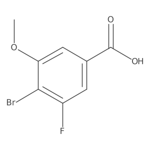 4-Bromo-3-fluoro-5-methoxybenzoic acid Structure
