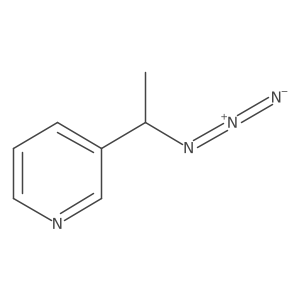 3-[(1R)-1-azidoethyl]pyridine结构式