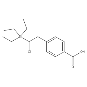 4-[2-Chloro-2-(triethylsilyl)ethyl]benzoic acid结构式