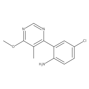4-Chloro-2-(6-methoxy-5-methylpyrimidin-4-yl)aniline结构式