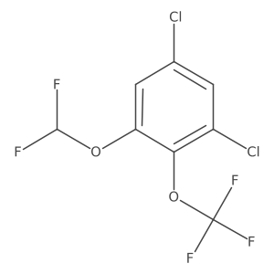 1,5-Dichloro-3-difluoromethoxy-2-(trifluoromethoxy)benzene Structure