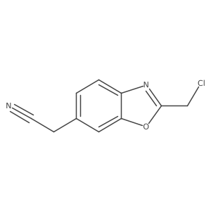 2-(Chloromethyl)benzo[d]oxazole-6-acetonitrile Structure