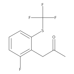 1-(2-Fluoro-6-(trifluoromethylthio)phenyl)propan-2-one Structure