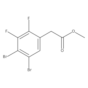 Methyl 4,5-dibromo-2,3-difluorophenylacetate Structure